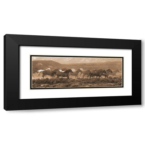 Racing the Storm II Black Modern Wood Framed Art Print with Double Matting by Dawson, Robert