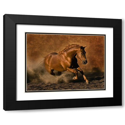 Rubys Good Time Black Modern Wood Framed Art Print with Double Matting by Dawson, Robert