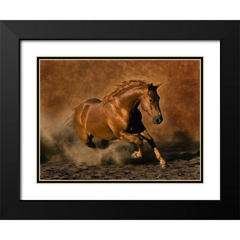 Rubys Good Time Black Modern Wood Framed Art Print with Double Matting by Dawson, Robert