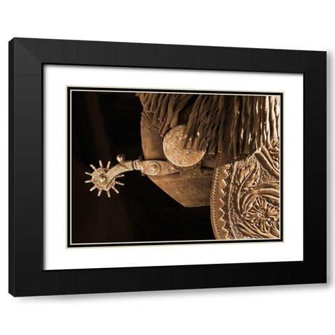 Star Spur Black Modern Wood Framed Art Print with Double Matting by Dawson, Robert