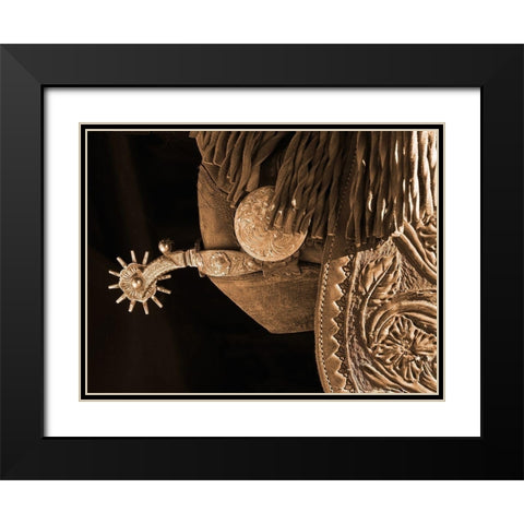 Star Spur Black Modern Wood Framed Art Print with Double Matting by Dawson, Robert