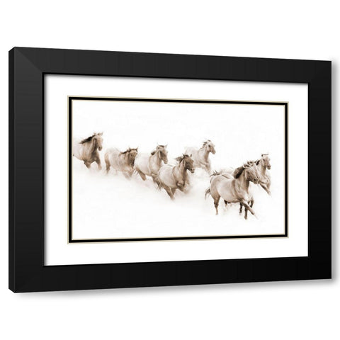 The Guardian Black Modern Wood Framed Art Print with Double Matting by Dawson, Robert