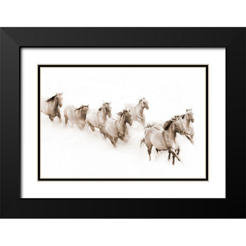 The Guardian Black Modern Wood Framed Art Print with Double Matting by Dawson, Robert