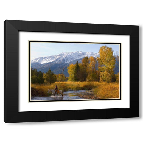 The Eagle Cap Black Modern Wood Framed Art Print with Double Matting by Dawson, Robert