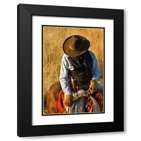 The Plains Drifter Black Modern Wood Framed Art Print with Double Matting by Dawson, Robert
