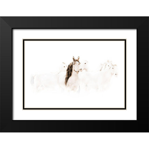 The Family Black Modern Wood Framed Art Print with Double Matting by Dawson, Robert