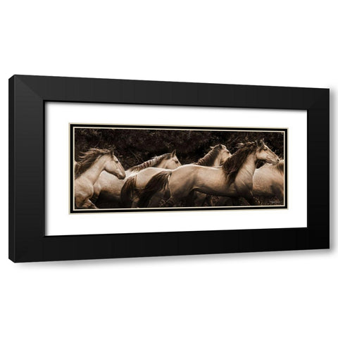 Were Out of Here Black Modern Wood Framed Art Print with Double Matting by Dawson, Robert