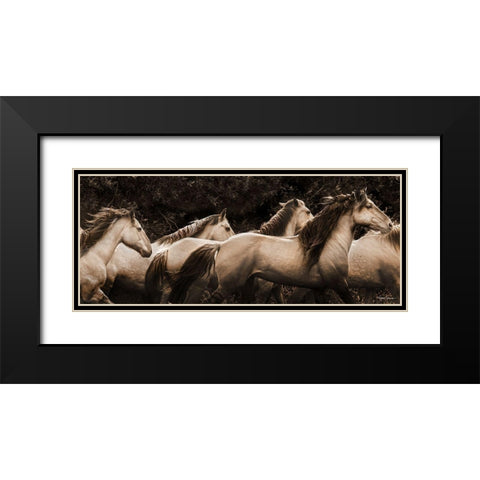 Were Out of Here Black Modern Wood Framed Art Print with Double Matting by Dawson, Robert