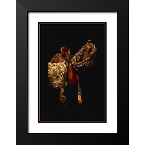 Tools of the Trade Black Modern Wood Framed Art Print with Double Matting by Dawson, Robert