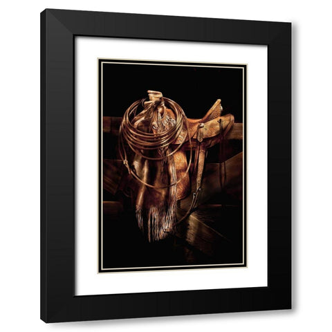 Z Ranch Gear Black Modern Wood Framed Art Print with Double Matting by Dawson, Robert