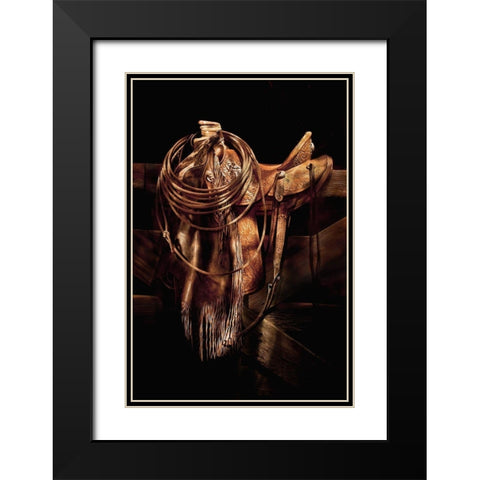 Z Ranch Gear Black Modern Wood Framed Art Print with Double Matting by Dawson, Robert