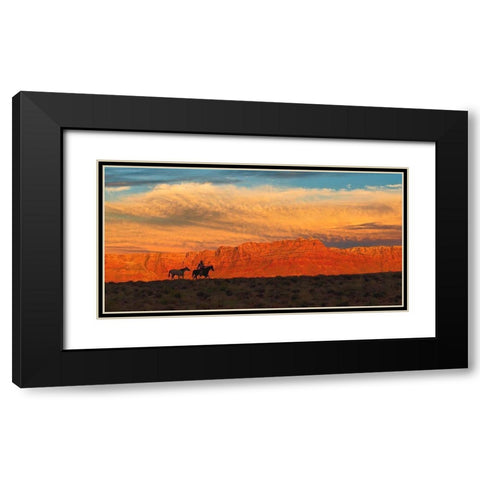 Trailing Home Black Modern Wood Framed Art Print with Double Matting by Dawson, Robert