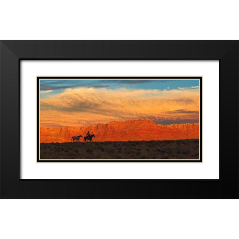 Trailing Home Black Modern Wood Framed Art Print with Double Matting by Dawson, Robert