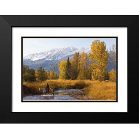 Wallow County Black Modern Wood Framed Art Print with Double Matting by Dawson, Robert