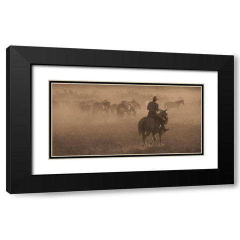Changing Pastures Black Modern Wood Framed Art Print with Double Matting by Dawson, Robert