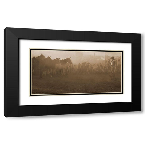 Time To Go To Work Black Modern Wood Framed Art Print with Double Matting by Dawson, Robert