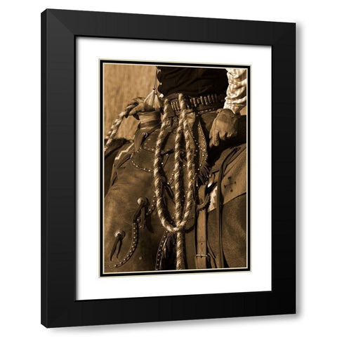 Hired Hand III Black Modern Wood Framed Art Print with Double Matting by Dawson, Robert