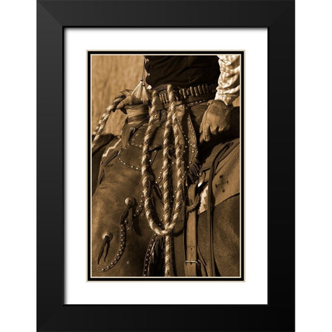 Hired Hand III Black Modern Wood Framed Art Print with Double Matting by Dawson, Robert