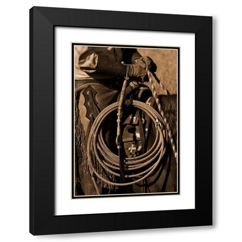 Hired Hand II Black Modern Wood Framed Art Print with Double Matting by Dawson, Robert