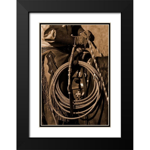 Hired Hand II Black Modern Wood Framed Art Print with Double Matting by Dawson, Robert