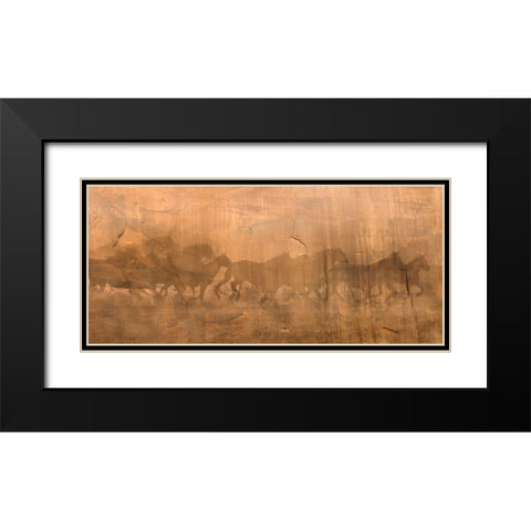 Shadows Past Black Modern Wood Framed Art Print with Double Matting by Dawson, Robert