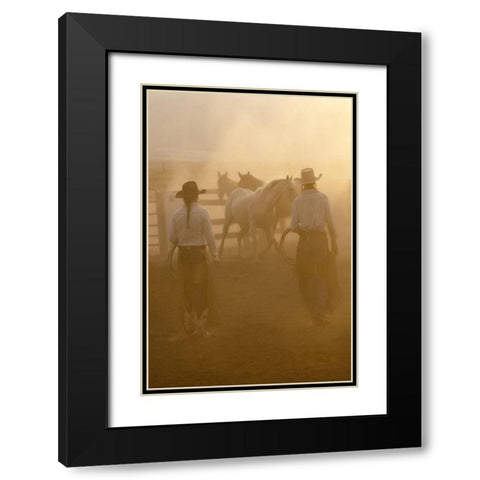 Take Your Pick Black Modern Wood Framed Art Print with Double Matting by Dawson, Robert