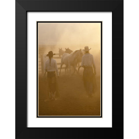 Take Your Pick Black Modern Wood Framed Art Print with Double Matting by Dawson, Robert