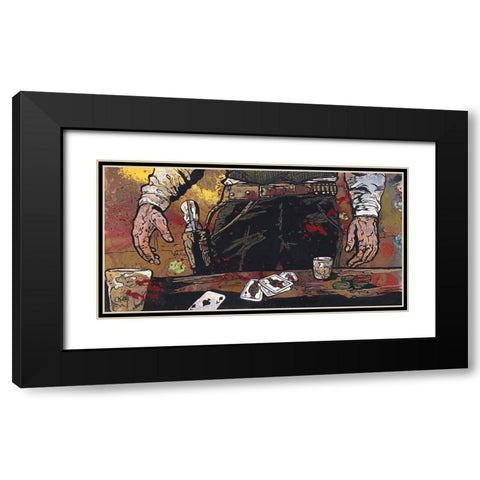Flush Black Modern Wood Framed Art Print with Double Matting by Kuehl, Cody