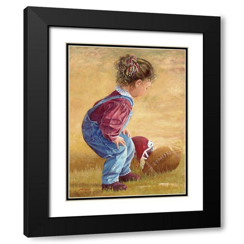 Whoop Black Modern Wood Framed Art Print with Double Matting by Dudley, June
