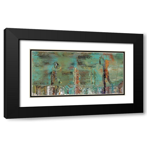 Patina Play Black Modern Wood Framed Art Print with Double Matting by Bolokofsky, Ronald