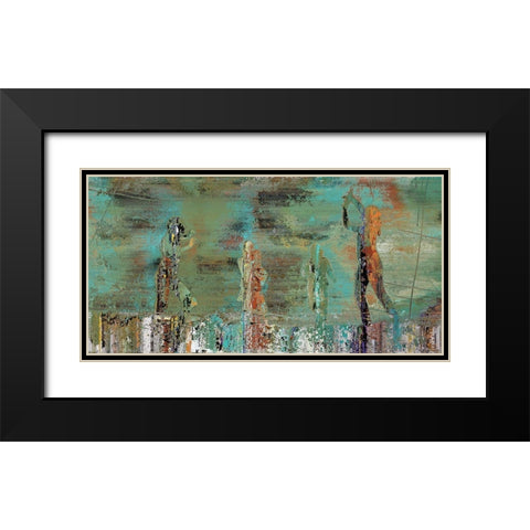 Patina Play Black Modern Wood Framed Art Print with Double Matting by Bolokofsky, Ronald