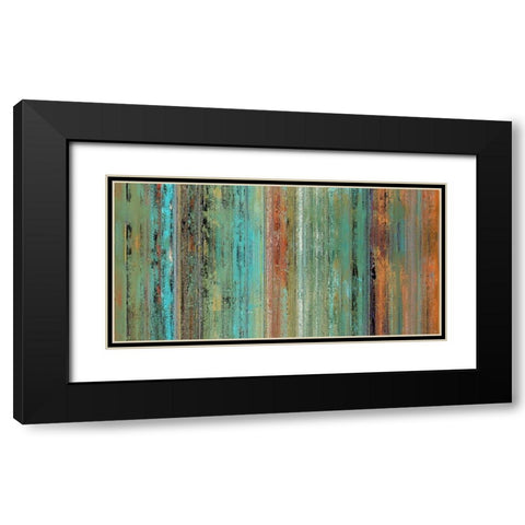 Patina Rainfall II Black Modern Wood Framed Art Print with Double Matting by Bolokofsky, Ronald