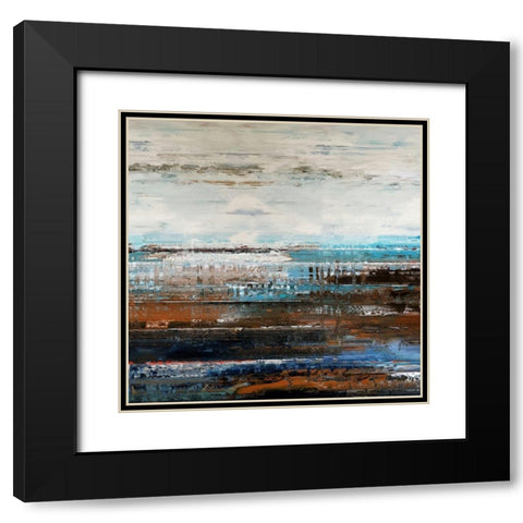Calming Nature I Black Modern Wood Framed Art Print with Double Matting by Bolokofsky, Ronald