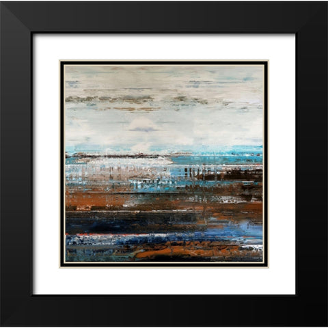 Calming Nature I Black Modern Wood Framed Art Print with Double Matting by Bolokofsky, Ronald