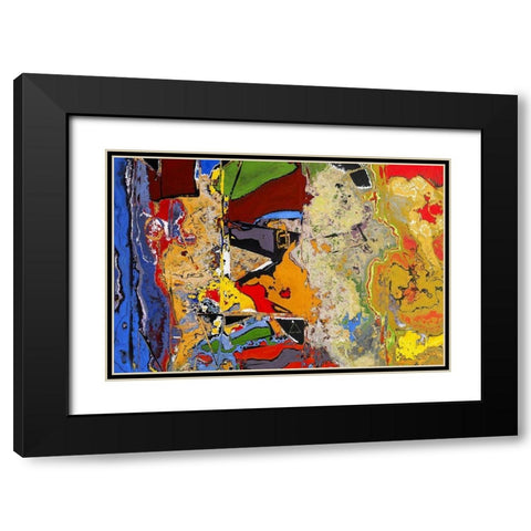 Chaotic Rumblings I Black Modern Wood Framed Art Print with Double Matting by Bolokofsky, Ronald