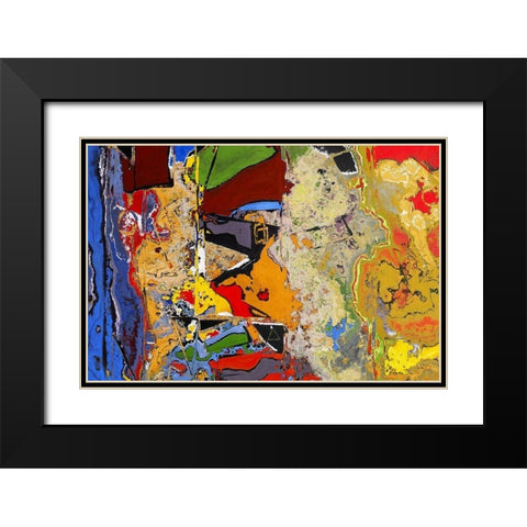 Chaotic Rumblings I Black Modern Wood Framed Art Print with Double Matting by Bolokofsky, Ronald
