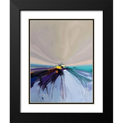 Along the Horizon I Black Modern Wood Framed Art Print with Double Matting by Bolokofsky, Ronald