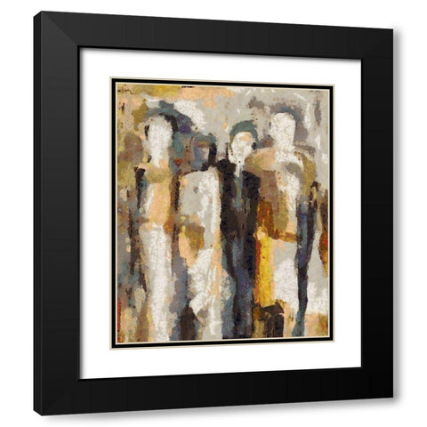 Good Friends Black Modern Wood Framed Art Print with Double Matting by Bolokofsky, Ronald
