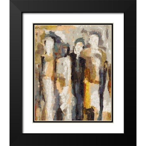 Good Friends Black Modern Wood Framed Art Print with Double Matting by Bolokofsky, Ronald