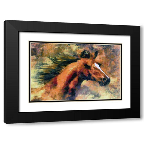 Runner Black Modern Wood Framed Art Print with Double Matting by Bolokofsky, Ronald