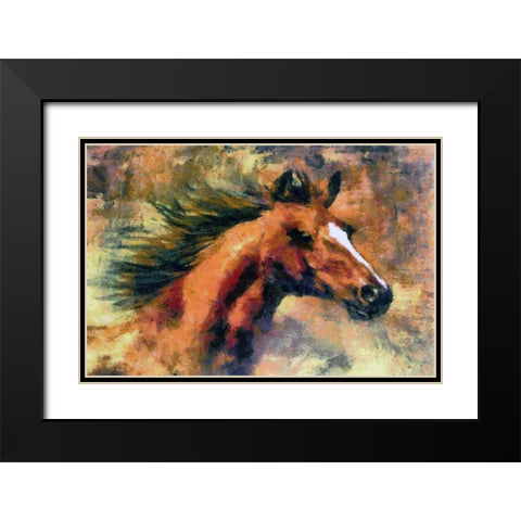 Runner Black Modern Wood Framed Art Print with Double Matting by Bolokofsky, Ronald