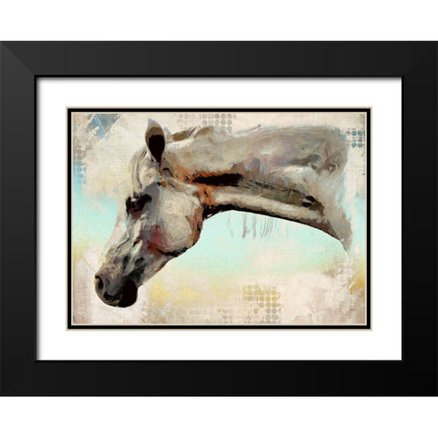 Head Shot Black Modern Wood Framed Art Print with Double Matting by Bolokofsky, Ronald