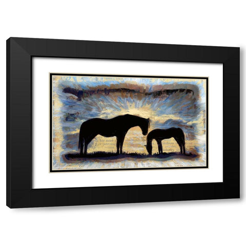 On the Range Black Modern Wood Framed Art Print with Double Matting by Bolokofsky, Ronald