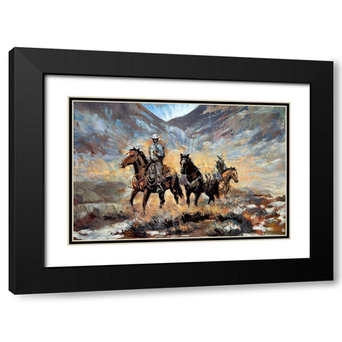 Prospecting Black Modern Wood Framed Art Print with Double Matting by Bolokofsky, Ronald