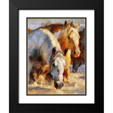 Shallow Water Black Modern Wood Framed Art Print with Double Matting by Bolokofsky, Ronald