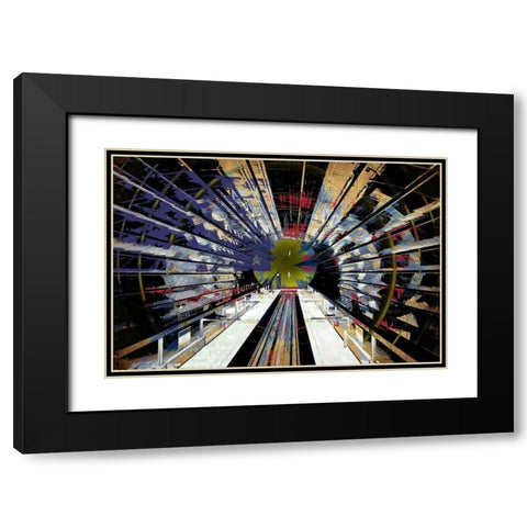 Leaving the Station Black Modern Wood Framed Art Print with Double Matting by Bolokofsky, Ronald