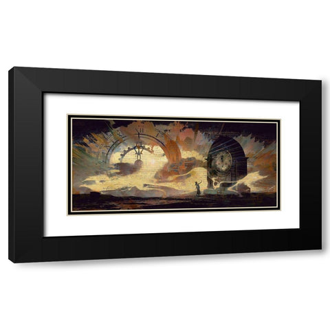 The Hands of Time Black Modern Wood Framed Art Print with Double Matting by Bolokofsky, Ronald