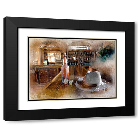 Western Leisure Black Modern Wood Framed Art Print with Double Matting by Bolokofsky, Ronald
