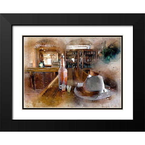 Western Leisure Black Modern Wood Framed Art Print with Double Matting by Bolokofsky, Ronald