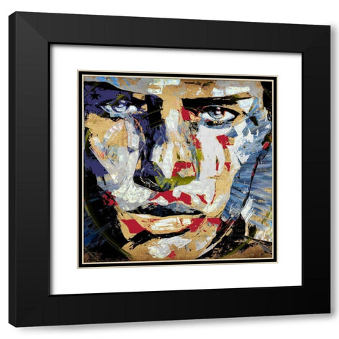 American Portrait Black Modern Wood Framed Art Print with Double Matting by Bolokofsky, Ronald